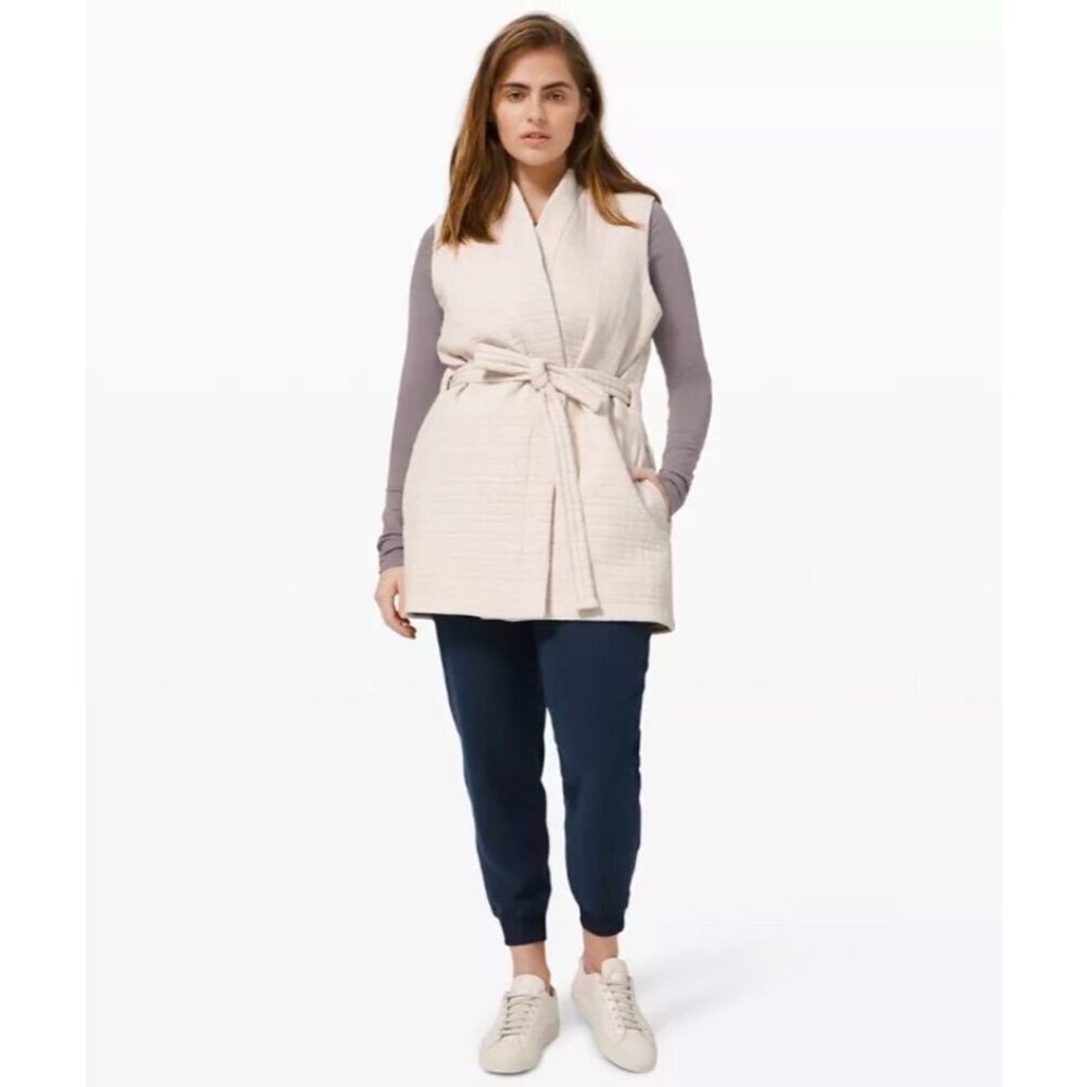 Lululemon Serene Travels Wrap Vest – Light Ivory (Size 4) E27